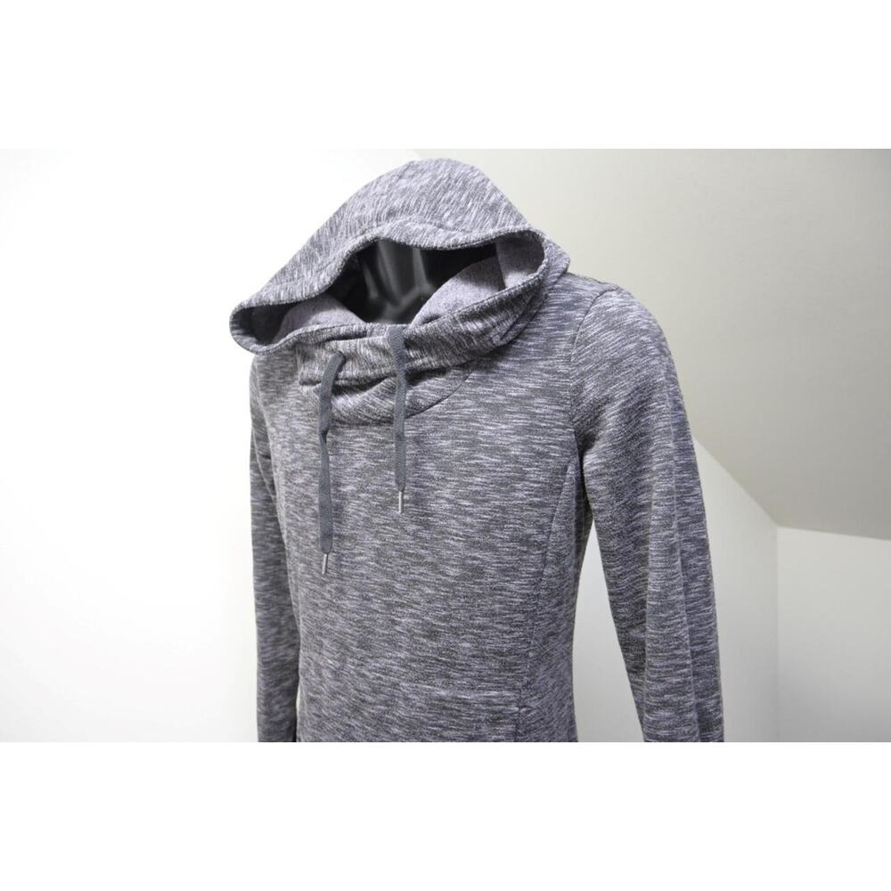 Stoic‎ Fleece Hoodie Baggy Pullover Purple Black Athletic Sweater Womens Small